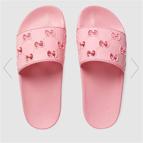 gucci pink pool slides|Gucci slides clearance.